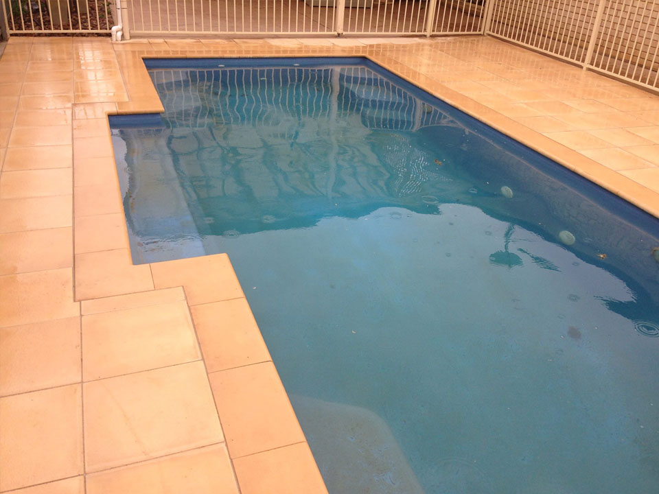 swimming pool paved area